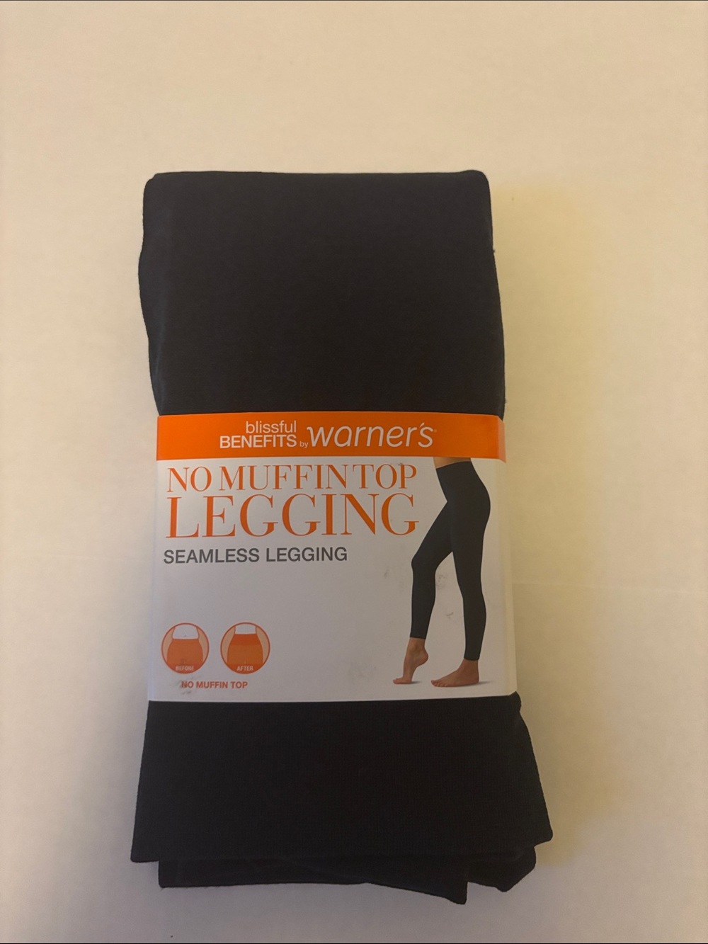 Warner’s No Muffin Top Seamless Leggings XS Dark Denim Heather